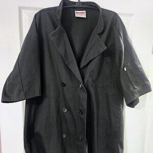 Uncommon Threads Chef black short sleeve button down Size‎ L